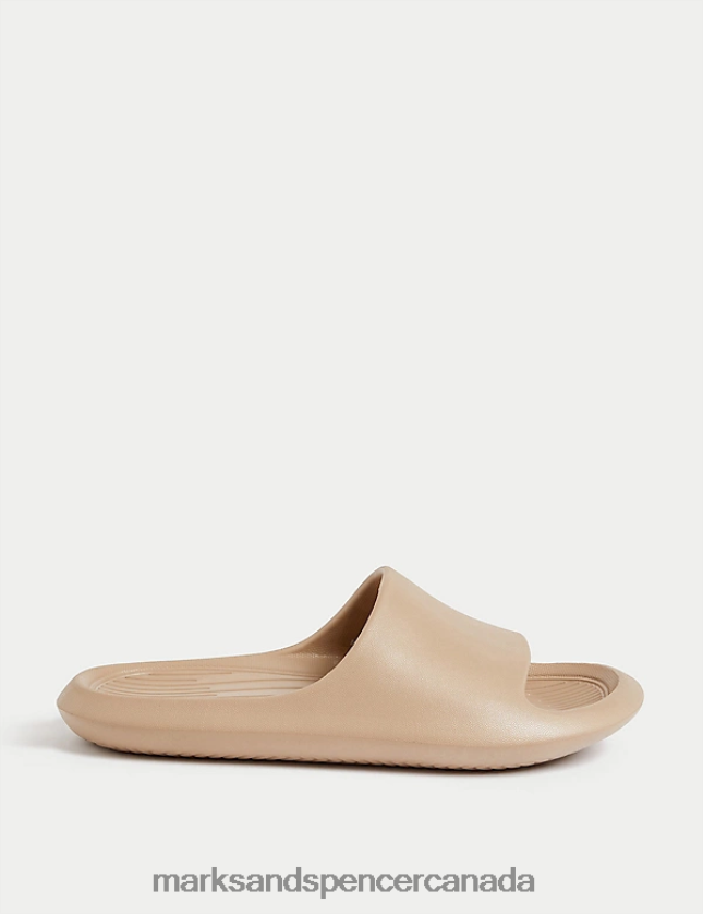 Marks and Spencer Canada - Footwear 20VTD9925 Beige Kids Marks & Spencer Slip-On Sliders