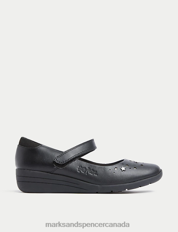 Marks and Spencer Canada - Kids Black Footwear Marks & Spencer Leather Harry Potter Wedge School Shoes 20VTD8985