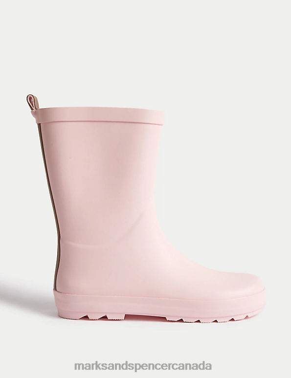 Marks and Spencer Canada - Kids Light Pink Footwear Marks & Spencer Freshfeet Wellies 20VTD8645