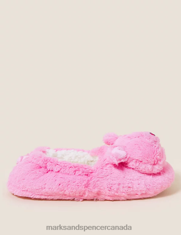 Kids Pink Footwear Marks & Spencer Percy Pig Slippers 20VTD8070 - Marks and Spencer outlet