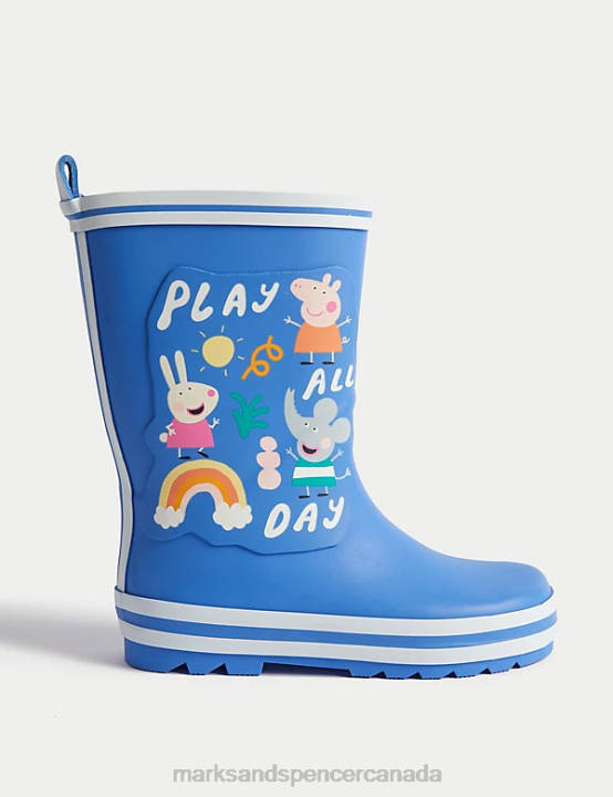 Marks & Spencer Kids Freshfeet Peppa Pig Wellies Footwear Blue 20VTD9150 - Marks and Spencer Canada locations