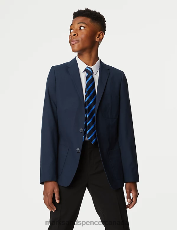 Kids Navy School Uniform Marks & Spencer Slim Fit School Blazer 20VTD8176 - Marks and Spencer online