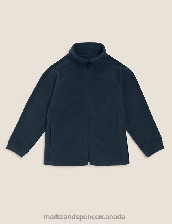 Kids Navy School Uniform Marks & Spencer Zip Fleece 20VTD8956 - Marks and Spencer Canada locations