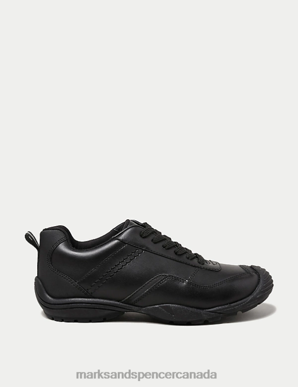 Kids Black School Uniform Marks & Spencer Leather Freshfeet Lace School Shoes 20VTD8432 - Marks and Spencer online