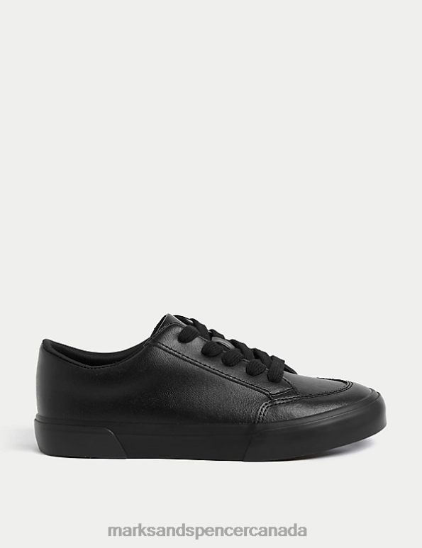 Kids Black School Uniform Marks & Spencer Leather Freshfeet School Shoes 20VTD7925 - Marks and Spencer online