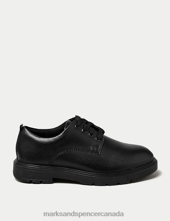 Kids Black School Uniform Marks & Spencer Leather Freshfeet School Shoes 20VTD8739 - Marks and Spencer Canada locations