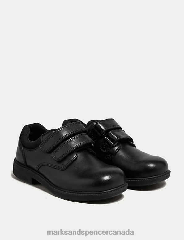 Kids Black School Uniform Marks & Spencer Leather Riptape School Shoes 20VTD8665 - Marks and Spencer Canada locations