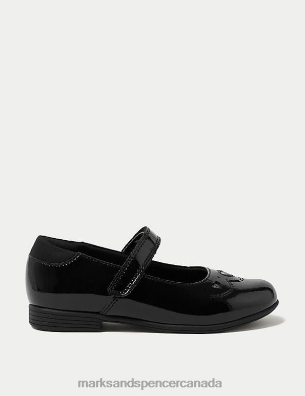 Kids Black School Uniform Marks & Spencer Leather Riptape School Shoes 20VTD9016 - Marks and Spencer Canada locations