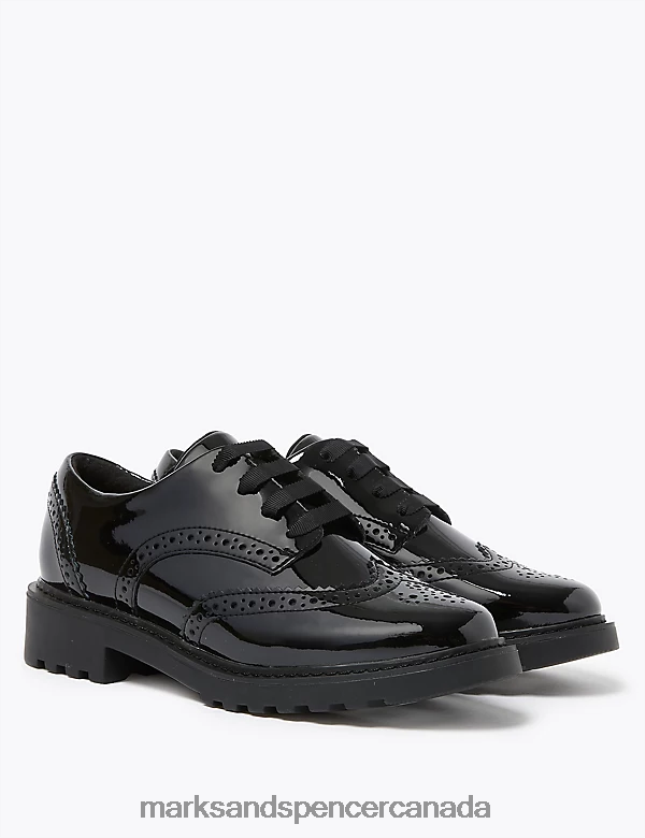 Marks and Spencer sale - School Uniform 20VTD9800 Black Kids Marks & Spencer Leather Brogue School Shoes