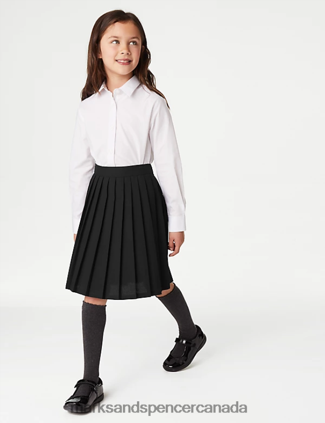 School Uniform 20VTD9532 Black Kids Marks & Spencer Easy Dressing Pull On School Skirt - Marks and Spencer online