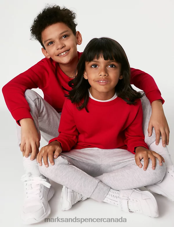 Marks and Spencer sale - Kids Red School Uniform Marks & Spencer Regular Fit School Sweatshirt 20VTD8237