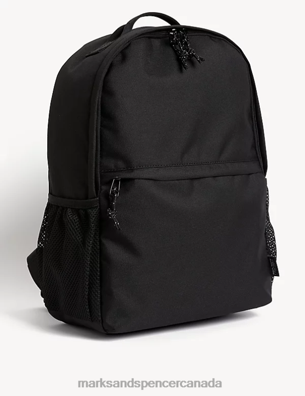 Men Black Accessories Marks & Spencer Recycled Polyester Pro-Tect Backpack 20VTD5297 - Marks and Spencer online