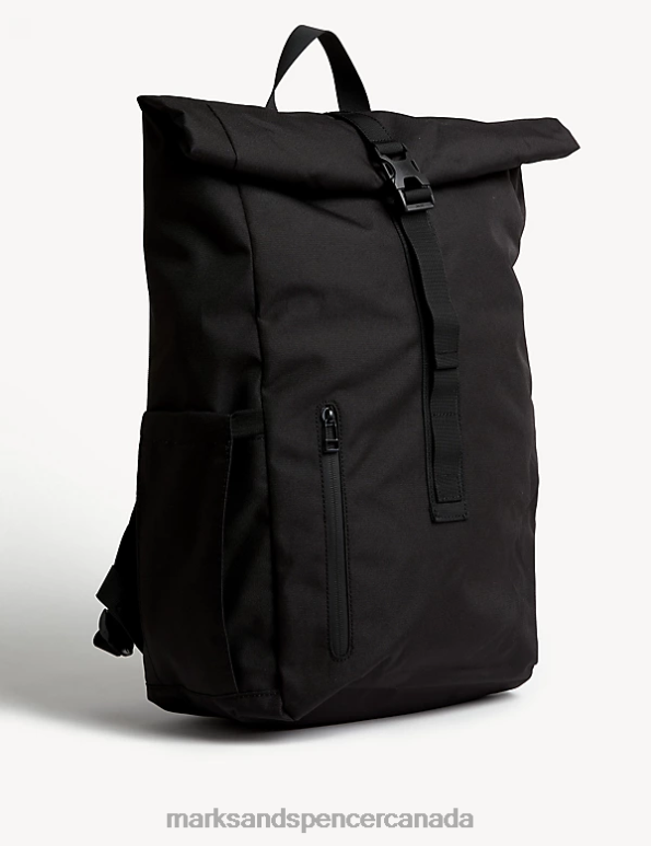 Marks and Spencer sale - Men Black Accessories Marks & Spencer Recycled Polyester Pro-Tect Backpack 20VTD6804