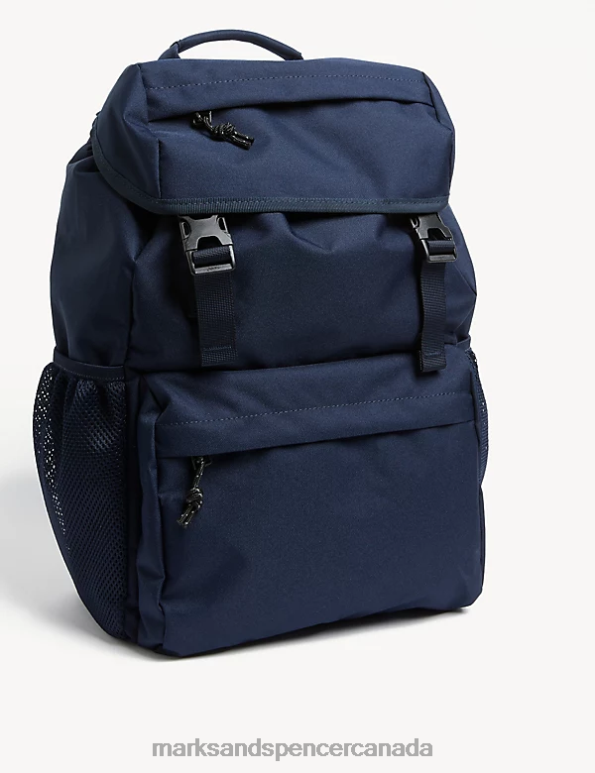 Men Dark Navy Accessories Marks & Spencer Pro-Tect Scuff Resistant Backpack 20VTD5771 - Marks and Spencer outlet