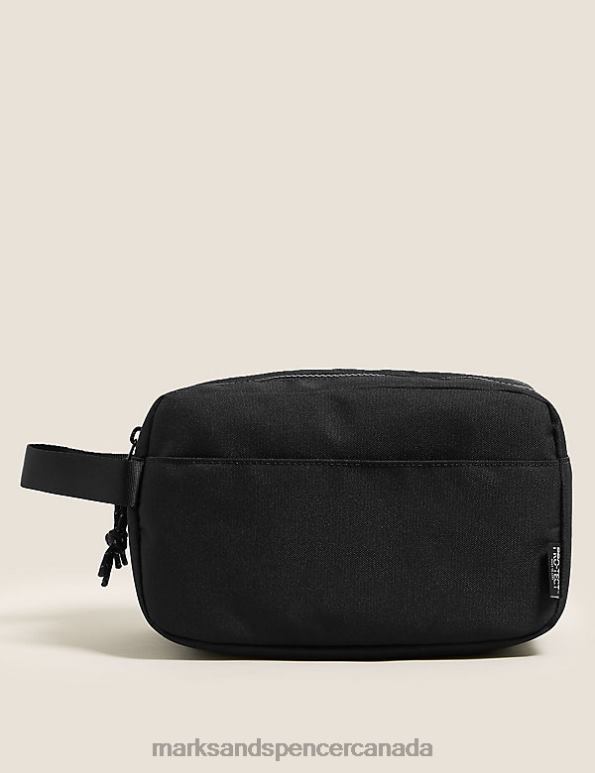 Men Black Accessories Marks & Spencer Recycled Polyester Pro-Tect Washbag 20VTD6250 - Marks and Spencer Canada locations