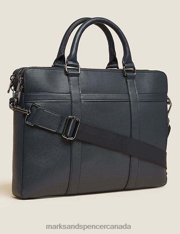 Men Black Accessories Marks & Spencer Textured Laptop Bag 20VTD3321 - Marks and Spencer outlet