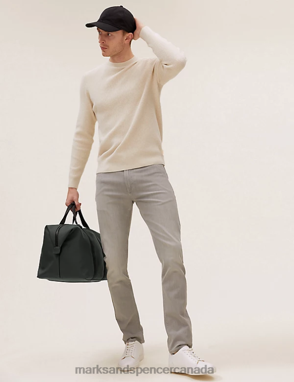 Marks and Spencer Canada - Men Khaki Accessories Marks & Spencer Rubberised Weekend Bag 20VTD6806