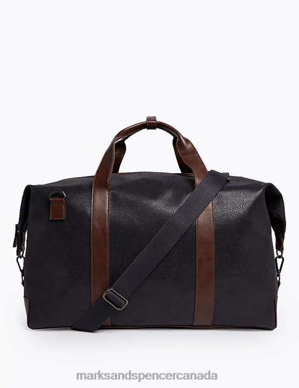 Marks and Spencer near me - Men Navy Accessories Marks & Spencer Textured Weekend Bag 20VTD6987