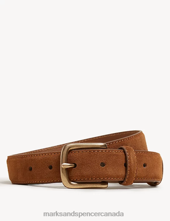 Marks and Spencer sale - Men Tan Accessories Marks & Spencer Suede Belt 20VTD4773