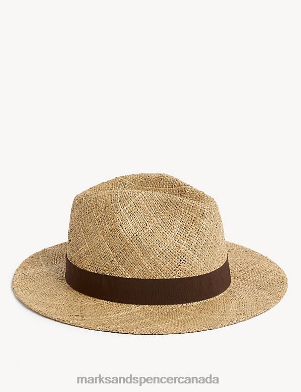 Marks and Spencer sale - Men Natural Mix Accessories Marks & Spencer Straw Broad Brim 20VTD6642