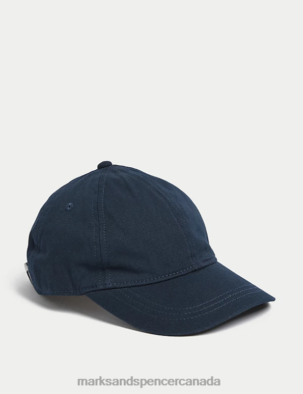 Men Navy Accessories Marks & Spencer Baseball Cap 20VTD6696 - Marks and Spencer outlet