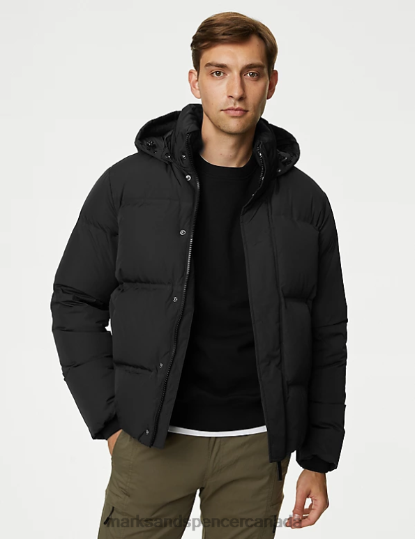 Marks and Spencer near me - Men Black Clothing Marks & Spencer Feather and Down Puffer Jacket 20VTD6747