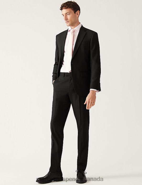 Men Black Clothing Marks & Spencer Regular Fit Stretch Suit Jacket 20VTD5984 - Marks and Spencer Canada locations