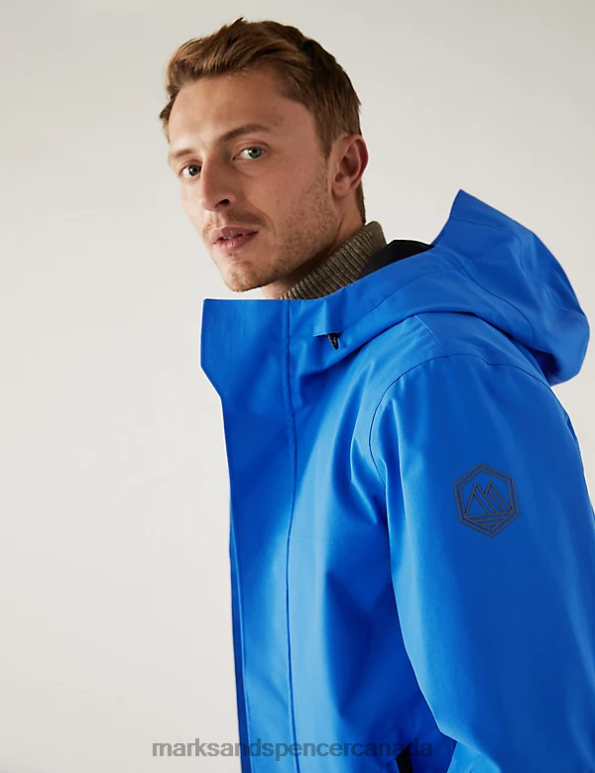 Men Blue Clothing Marks & Spencer Waterproof Anorak 20VTD7432 - Marks and Spencer online