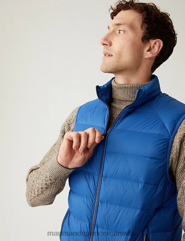 Marks and Spencer Canada - Men Cobalt Clothing Marks & Spencer Feather and Down Gilet 20VTD6954