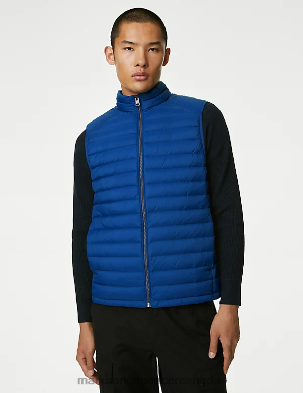 Marks and Spencer sale - Men Cobalt Clothing Marks & Spencer Feather and Down Gilet with Stormwear 20VTD5627