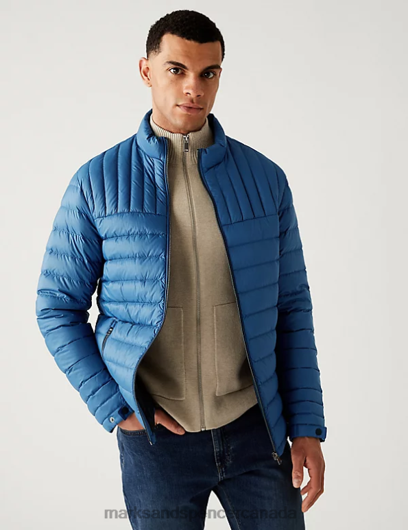 Marks and Spencer near me - Men Light Airforce Clothing Marks & Spencer Feather and Down Puffer Jacket 20VTD7476