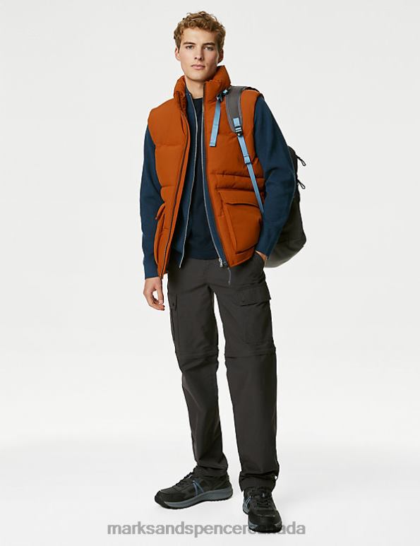 Marks and Spencer sale - Men Orange Clothing Marks & Spencer Padded Gilet with Thermowarmth 20VTD5393