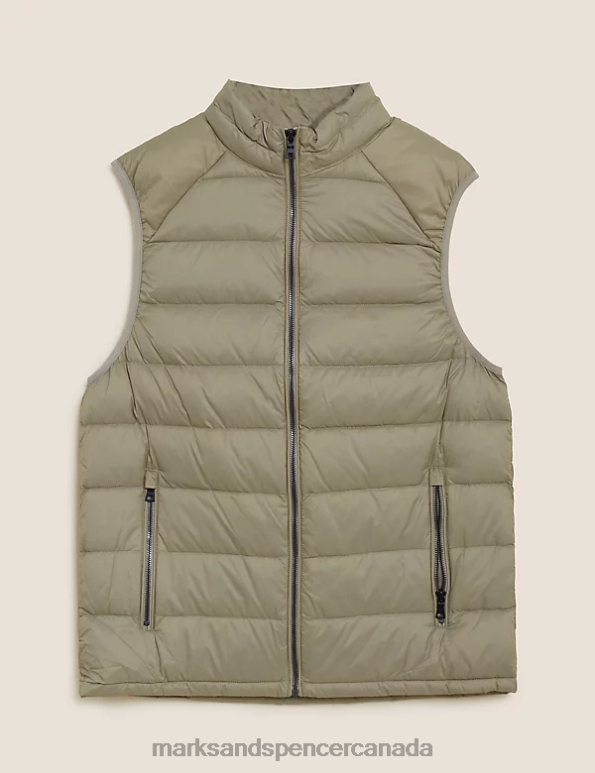 Men Stone Clothing Marks & Spencer Feather and Down Gilet 20VTD6952 - Marks and Spencer Canada locations