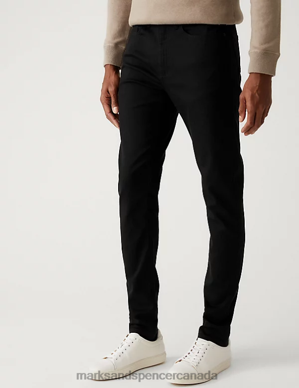 Men Black Clothing Marks & Spencer Skinny Fit 360 Flex Jeans 20VTD5529 - Marks and Spencer Canada locations