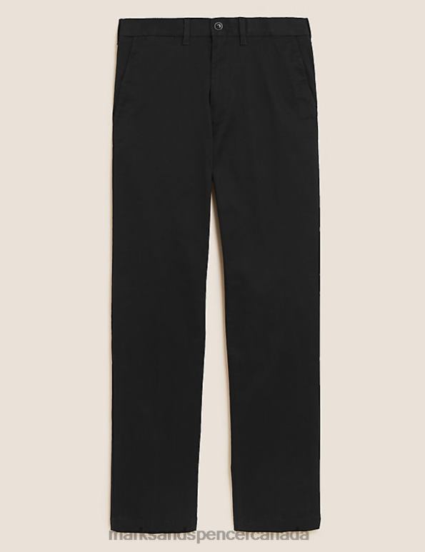 Men Black Clothing Marks & Spencer Big & Tall Regular Fit Heritage Chinos 20VTD6677 - Marks and Spencer outlet