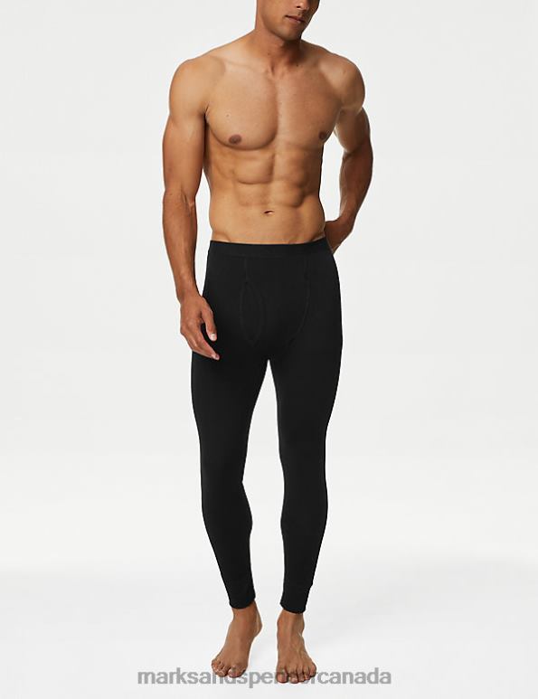 Marks and Spencer sale - Men Black Clothing Marks & Spencer Heatgen Maximum Thermal Long Johns 20VTD4861