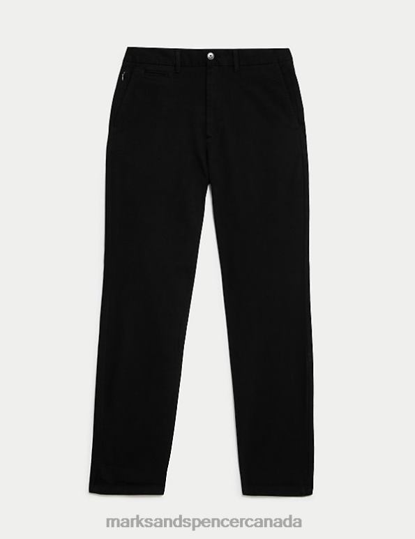 Men Black Clothing Marks & Spencer Regular Fit Ultimate Chino 20VTD5285 - Marks and Spencer online