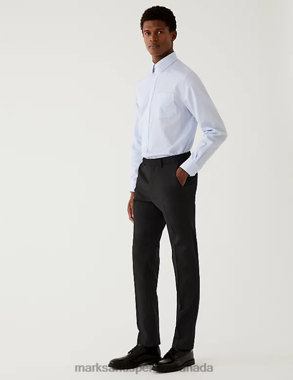 Marks and Spencer Canada - Men Black Clothing Marks & Spencer Skinny Fit Stretch Suit Trousers 20VTD5395