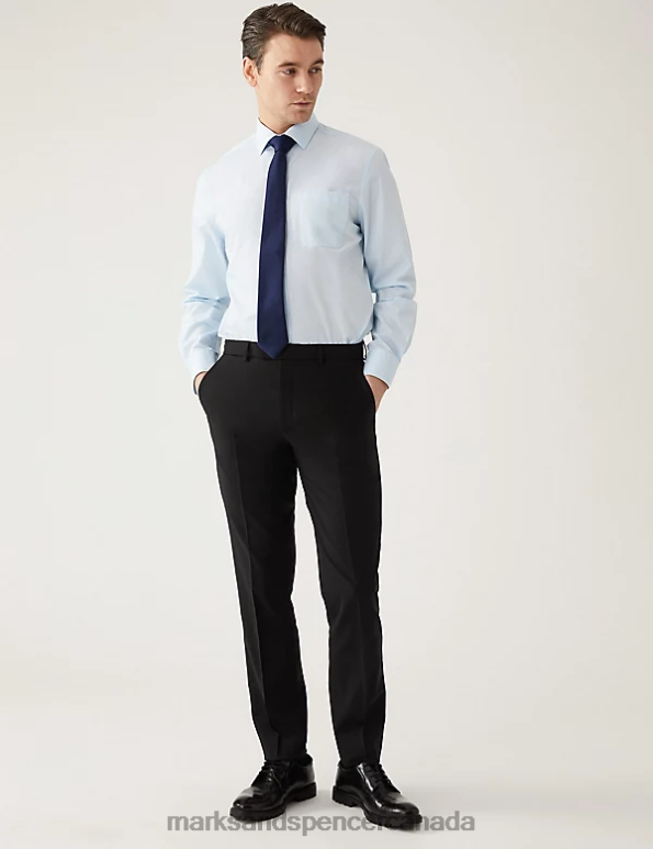 Men Black Clothing Marks & Spencer The Ultimate Slim Fit Suit Trousers 20VTD5371 - Marks and Spencer Canada locations