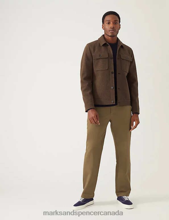 Marks and Spencer Canada - Men Dark Bronze Clothing Marks & Spencer Regular Fit Ultimate Chino 20VTD5288