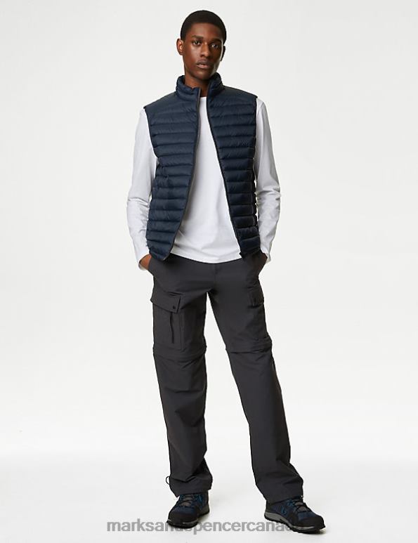 Marks and Spencer near me - Men Grey Clothing Marks & Spencer Zip Off Trekking Trousers with Stormwear 20VTD5185