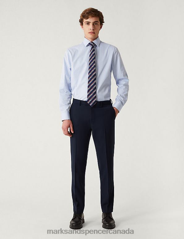 Marks and Spencer Canada - Men Navy Clothing Marks & Spencer The Ultimate Regular Fit Suit Trousers 20VTD6378