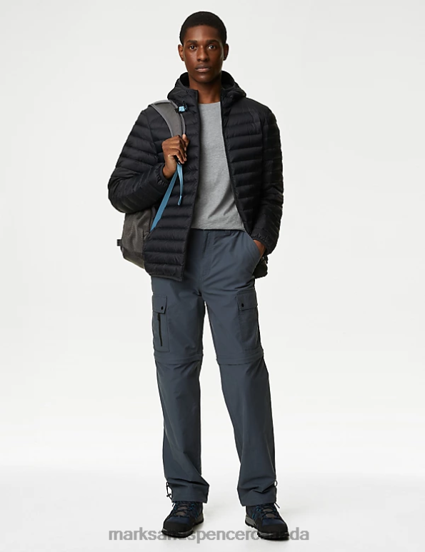 Men Petrol Clothing Marks & Spencer Zip Off Trekking Trousers with Stormwear 20VTD5588 - Marks and Spencer outlet