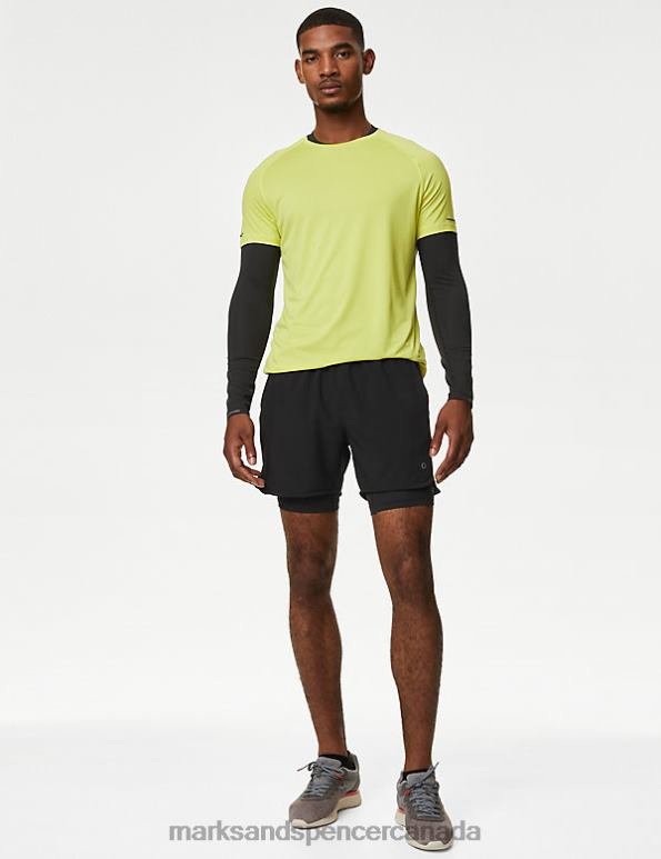 Men Black Clothing Marks & Spencer Base Layer Shorts 20VTD6032 - Marks and Spencer Canada locations