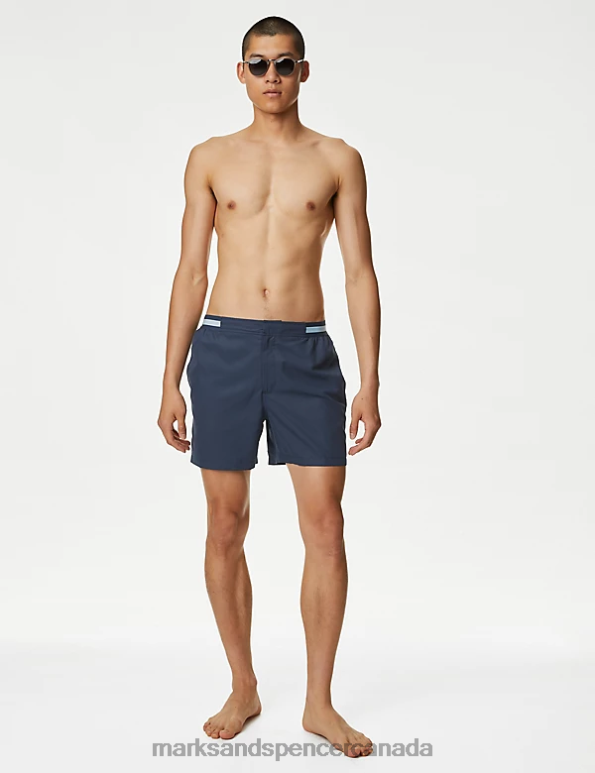 Marks and Spencer sale - Men Dark Ink Clothing Marks & Spencer Quick Dry Swim Shorts 20VTD4964