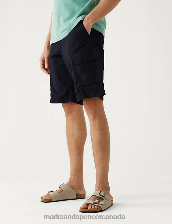 Men Dark Navy Clothing Marks & Spencer Trek Cargo Stormwear Shorts 20VTD6844 - Marks and Spencer online