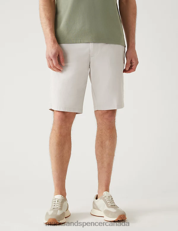 Marks and Spencer near me - Men Natural Clothing Marks & Spencer Super Lightweight Stretch Chino Shorts 20VTD6503