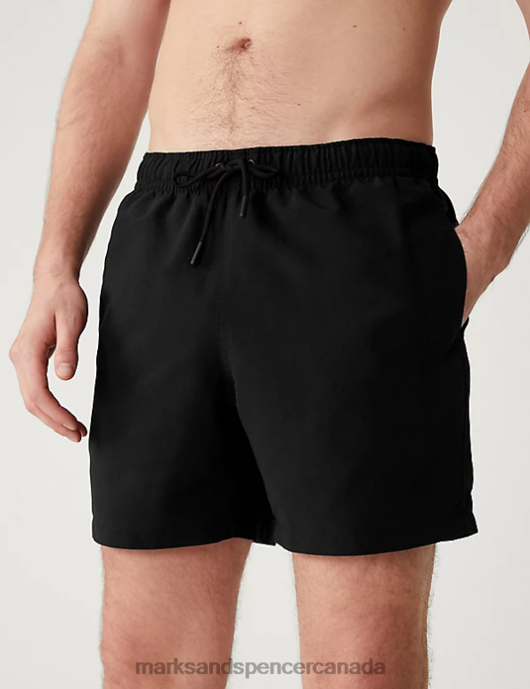 Men Black Clothing Marks & Spencer Quick Dry Swim Shorts 20VTD5135 - Marks and Spencer online