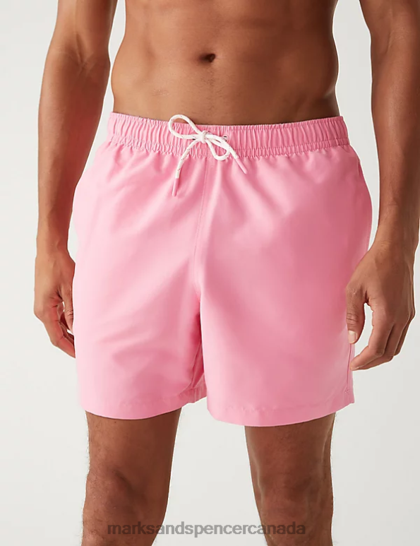 Marks and Spencer near me - Men Dusty Pink Clothing Marks & Spencer Quick Dry Swim Shorts 20VTD5133