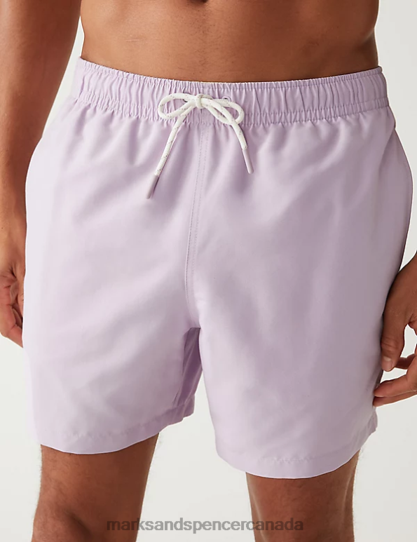 Marks and Spencer sale - Men Soft Lilac Clothing Marks & Spencer Quick Dry Swim Shorts 20VTD5128